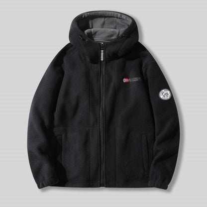 🎄Men's Double-Faced Thick Warm Hooded Jacket