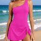 ⛱️One Shoulder Skirted One Piece Swimsuit