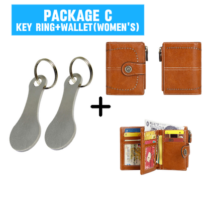 2 Pieces Stainless Steel Shopping Trolley Token Keyrings