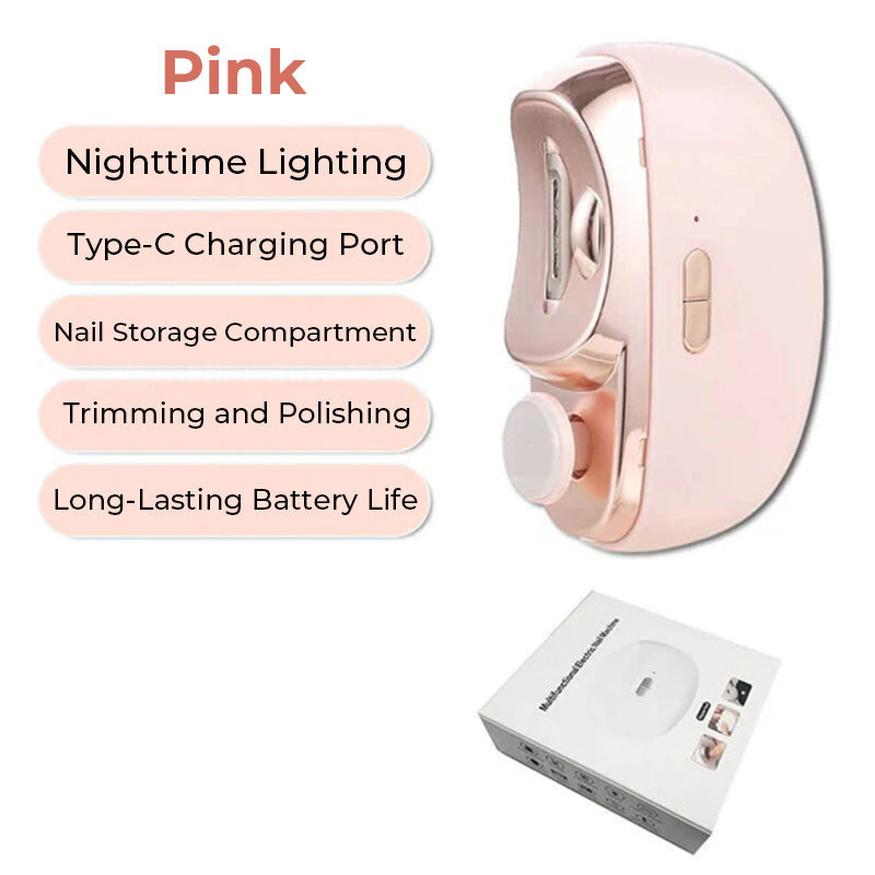 🔥3 in 1 Automatic Electric Nail Clipper with Polishing【Safe and convenient】