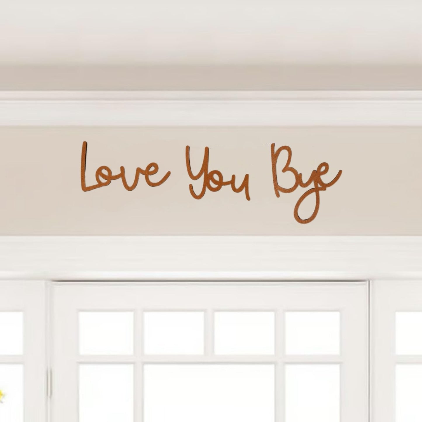 Wooden Wall Hanging Sign Decoration - No Wall Damage