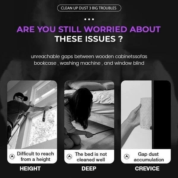 Retractable Gap Dust Cleaner-⚡