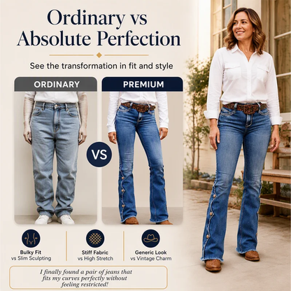 💃Women High Waisted Distressed Flare Jeans