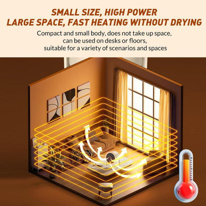 ♨️❄️Portable Instant-Heat Heater – Outdoor & Desktop Mini Radiator