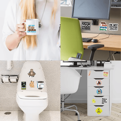 💥BUY 1 GET 1 FREE🔥 Set of 130 Pcs Funny Saying Stickers