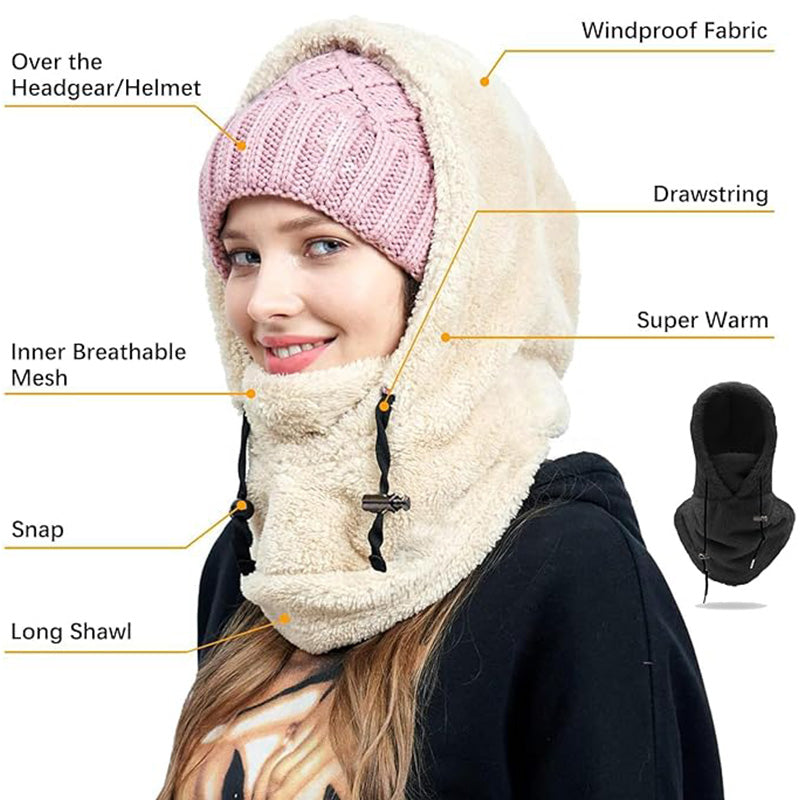 🔥Unisex Warm Ski Hooded Scarf ☃️☃️