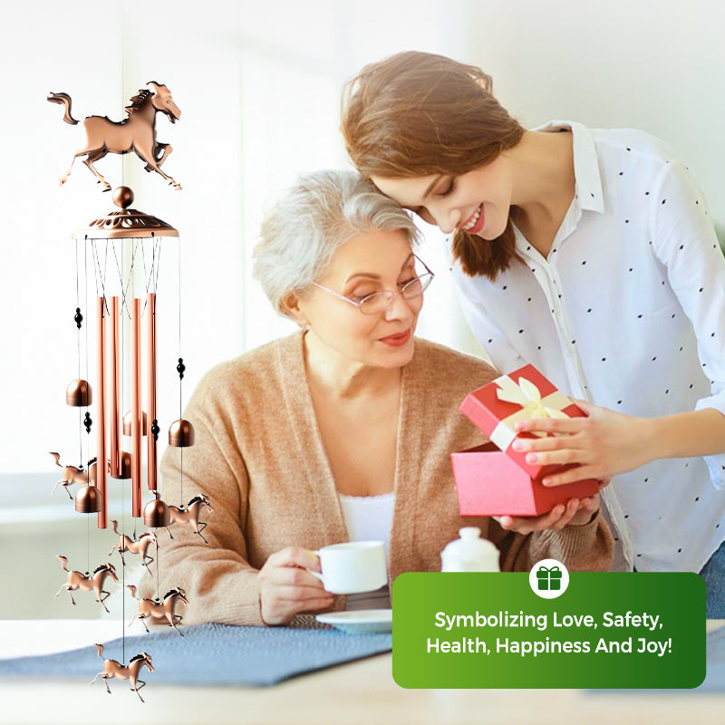 Pure Hand-made Copper Horse Wind Chimes