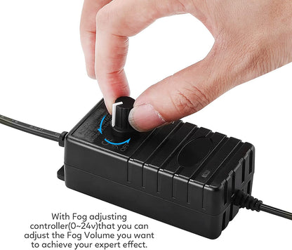 12-LED Ultrasonic Mist Maker Fogger – Creates cool mist & colourful light – Perfect for humidifiers, fountains or Halloween decor – runs quietly in water 💧✨