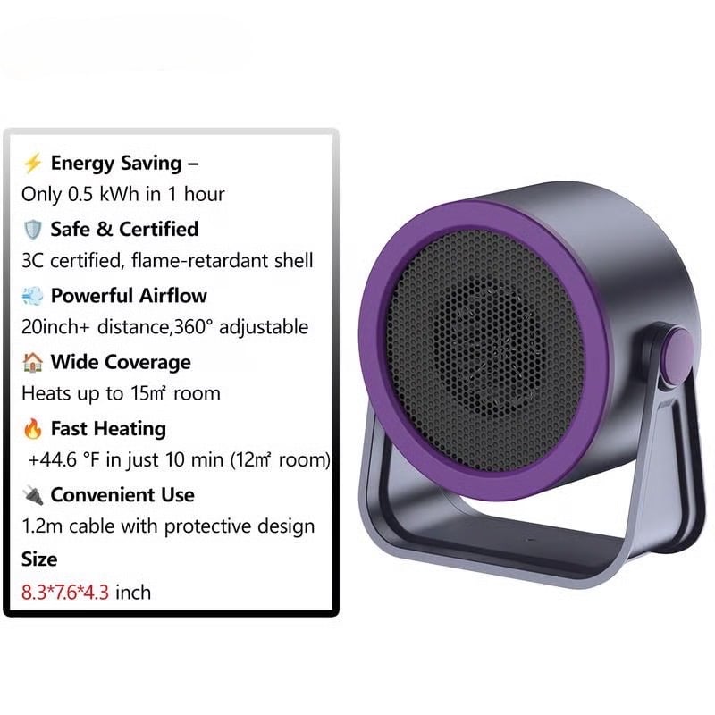 ♨️❄️Portable Instant-Heat Heater – Outdoor & Desktop Mini Radiator
