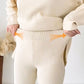 V-Neck Casual Slit Knitted Two-Piece Set