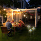 Solar-Powered 4-Blade Windmill Garden Decor Light Set