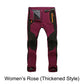 Windproof Waterproof Warm Elastic Waist Hiking Pants