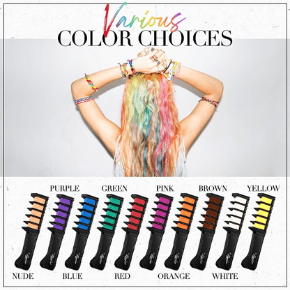 🎁Limited Time Discount🔥Temporary Hair Dye Chalk Comb- Cruelty Free