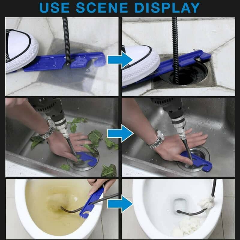 🚽 Electric Drain Dredging Spring – Powerful Unclogging, Flexible Cable & Easy to Operate 🛠️