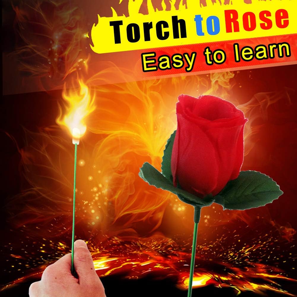 🔥➡️🌹Easy Show 🤩 Magic Rose - Torch to Rose💖