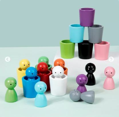 Montessori Children's Color Classification Stacking Educational Toys