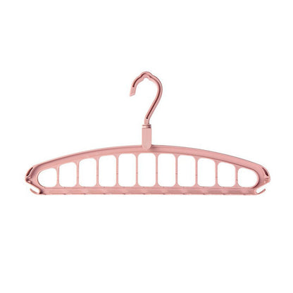 Multifunctional Foldable Clothes Hanger with 11-Hole