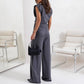 Women’s Elegant Solid Color Two-Piece Set 🌸 | Sculpting High-Waist Pants + Bustier Top | Wrinkle-Free Fabric