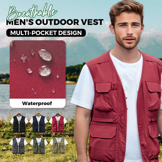 🔥Spring Sale🔥Men's Outdoor Breathable Multi-Pocket Vest