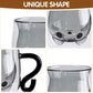 Adorable Cat Design Double-Wall Glass Mug