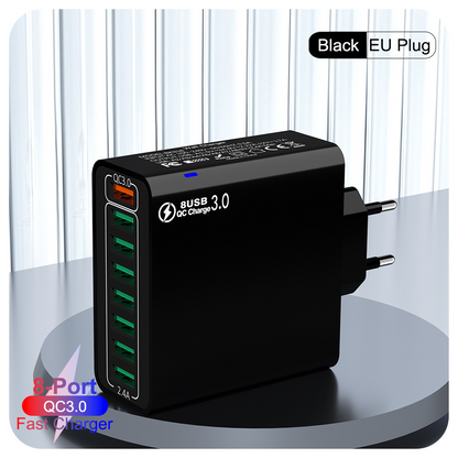 ⚡ 8 USB Charger Ports