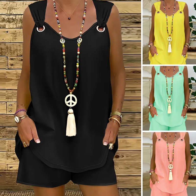 ✨Sleeveless Tank Top and Shorts 2-Piece Set