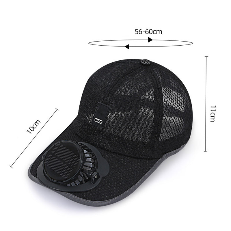 🏆🌞Summer Heat Subsidy Limited Time SALE🎉🍃Breathable Baseball Cap with Solar Fan