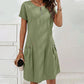 Women's Half-Zip Button Pocket Dress