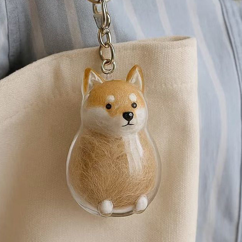 Dog Hair Collector Keychain
