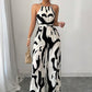 💥Fashion Color-Blocking Halter Jumpsuit