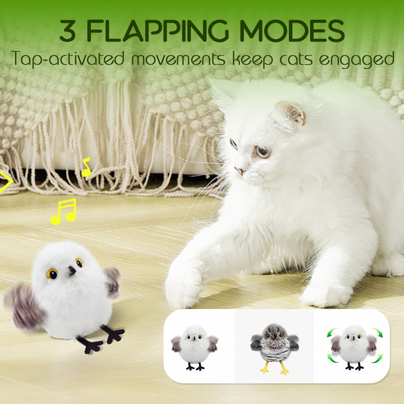 Lifelike Bird-Shaped Interactive Cat Toy