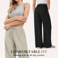 Lightweight Linen Pants Solid Color Drawstring Casual Pants - Breathable & Skin-Friendly
