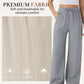 Lightweight Linen Pants Solid Color Drawstring Casual Pants - Breathable & Skin-Friendly