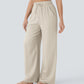 Lightweight Linen Pants Solid Color Drawstring Casual Pants - Breathable & Skin-Friendly