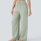 Lightweight Linen Pants Solid Color Drawstring Casual Pants - Breathable & Skin-Friendly