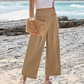 🌸Women's Casual High-Waisted Straight-Leg Cropped Pants