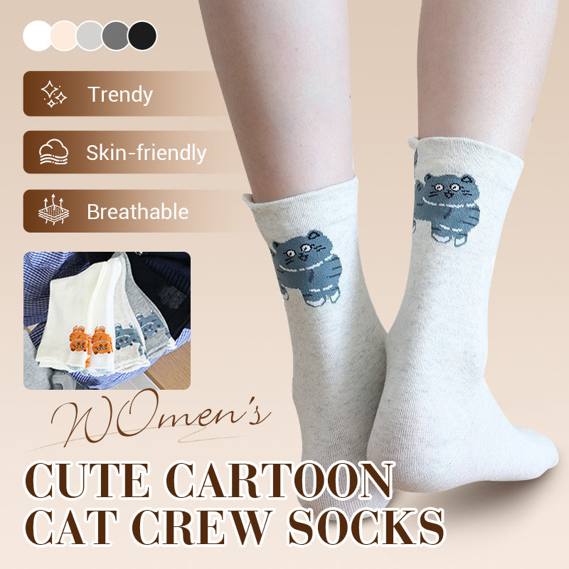 🔥Best Seller🔥Cute Cartoon Cat Crew Socks