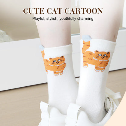 🔥Best Seller🔥Cute Cartoon Cat Crew Socks