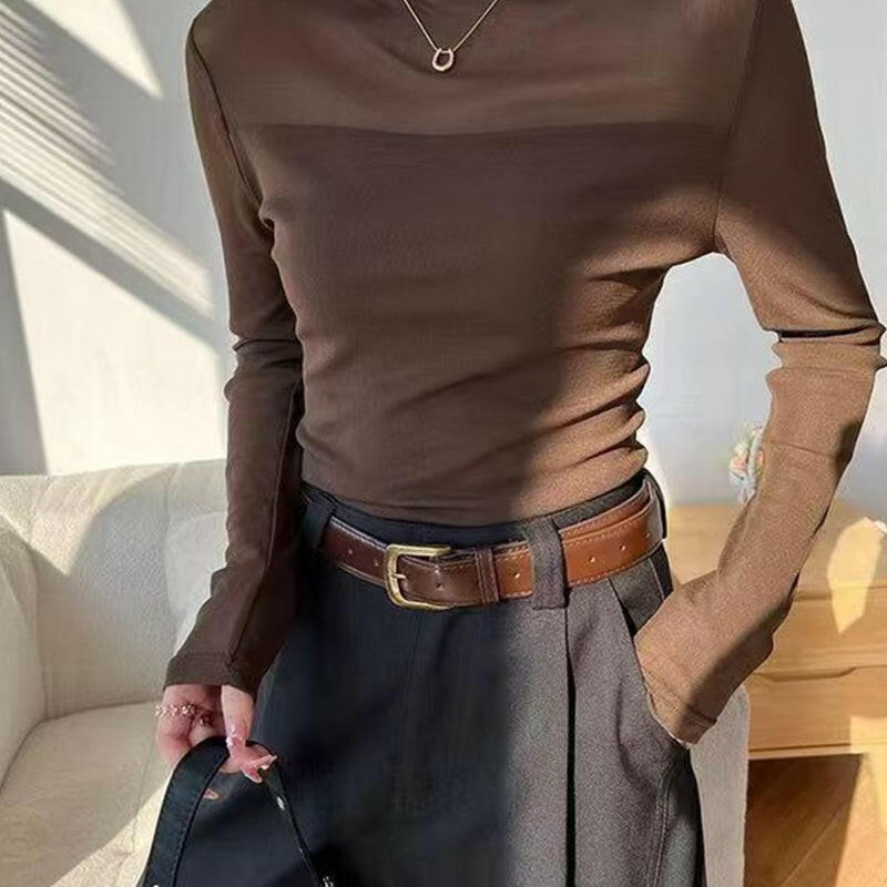 🎉Women's Sparkle Mesh Sheer Long Sleeve Ruched Top
