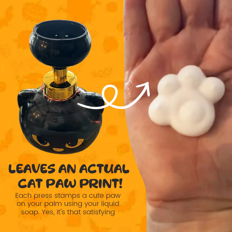 🎃🐾🧼Halloween Cute Cat Paw Foaming Soap Dispenser🎁