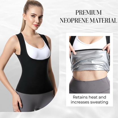 Sauna Fat Burning Belly Undershirt Fitness Sweat Suit Running Sportswear Sweat Undershirt Corset Women