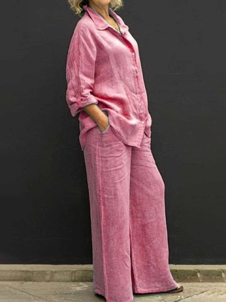 Fashionable Women's Cotton & Linen Co-ords