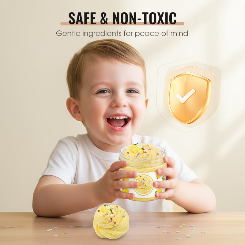 Fluffy Non-Sticky Cloud Slime With Cute Charms