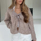 💖 Women's Cashmere Blend Bow Cardigan – Soft, Feminine & Timeless Layer for Office, Dates & Casual Days