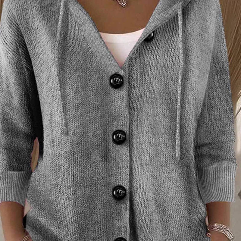 💖Women’s Solid Color Long Sleeve Cardigan