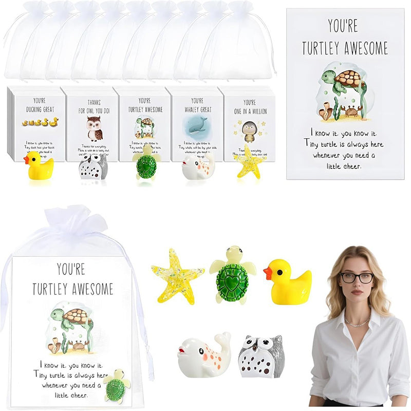 🎅25 PCS SET🎄 - Animal Pun Note Cards