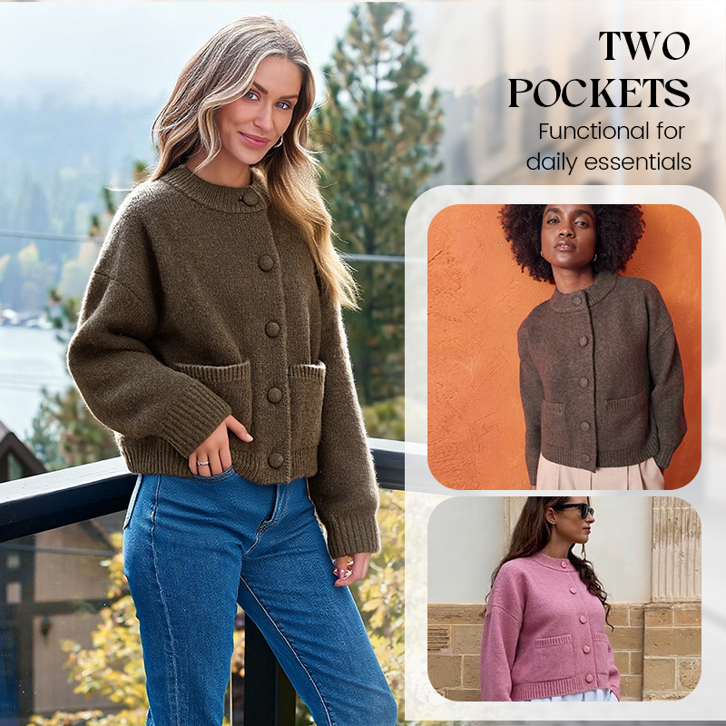 CozyElegance Knit Cardigan – Soft Warmth, Effortless Style for Every Season