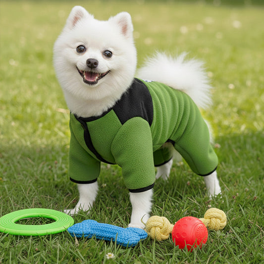 Warm Four-Legged Jacket with Harness