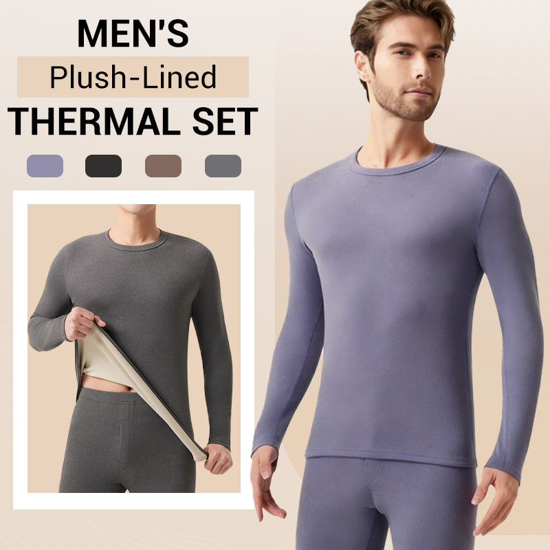Men's Plush-Lined Thermal Set