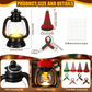 Mini Snowman Lantern with Hats and Scarves
